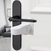 door lever lock plastic safety baby proofing door handle lockchildproofing door knob lock easy to install adhesive
