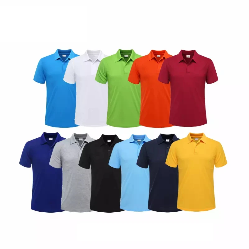 

2021 summer casual polo shirt men short sleeve turn down collar slim fit sold color polo shirt for men and women plus size