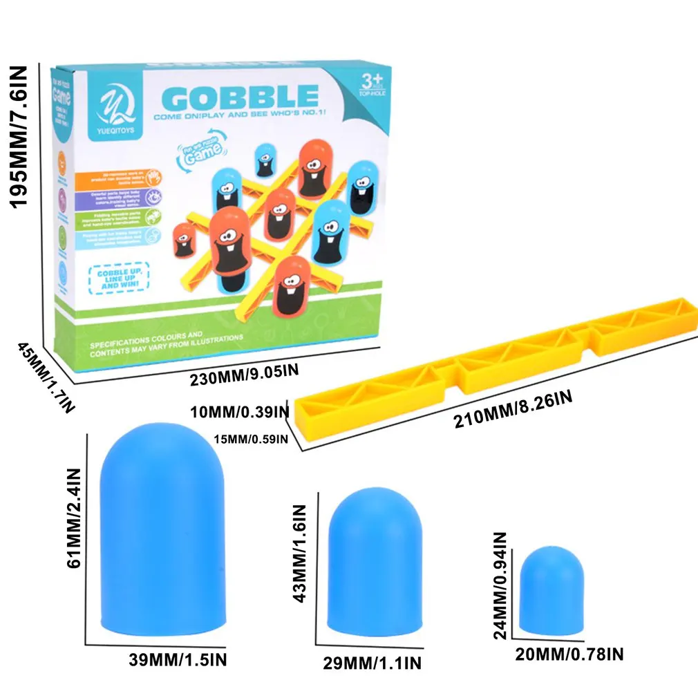 

2 Players Tic Tac Toe Big Eat Small Game Parent-child Interactive Competition Match Table Party Games Toys For Children