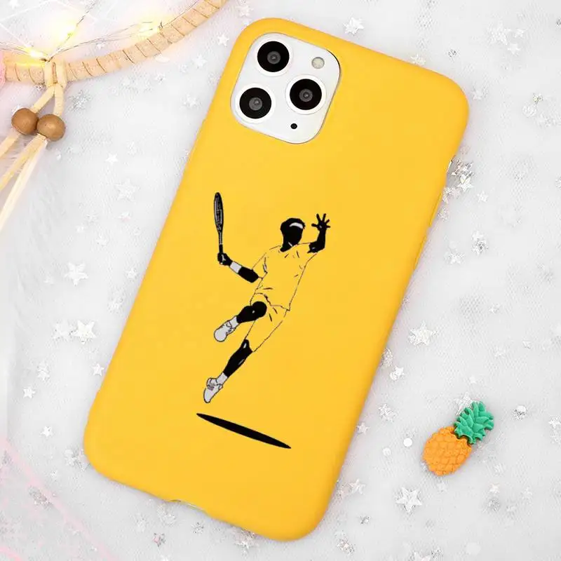 

Hot Off Basketball Phone Case Candy Color Yellow for iPhone 11 12 pro XS MAX 8 7 6 6S Plus X 5S SE 2020 XR