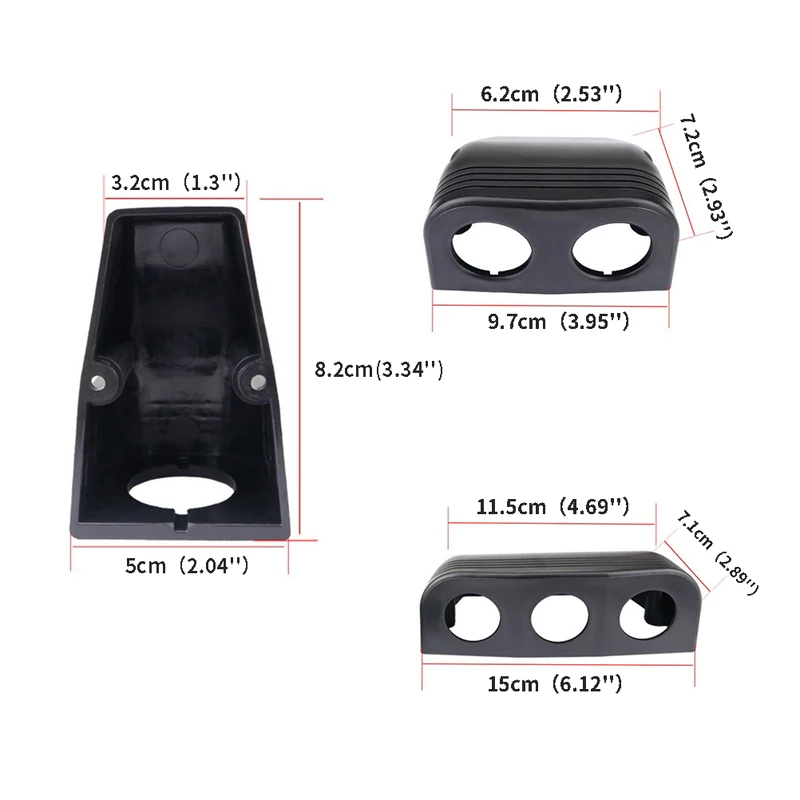 1/2/3 отверстий подставка для палатки USB гнездо/Вольтметр/держатель гнезда питания