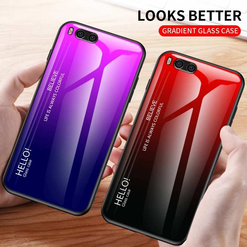 Чехол для Xiaomi Mi 6 Модный чехол из твердого закаленного стекла роскошный