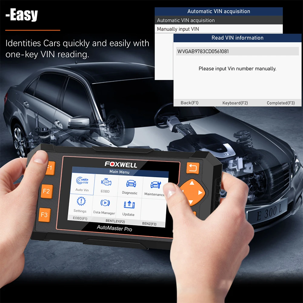 Сканер Foxwell NT634 OBD OBD2 для двигателя ABS SRS Инструмент сканирования коробки передач 11