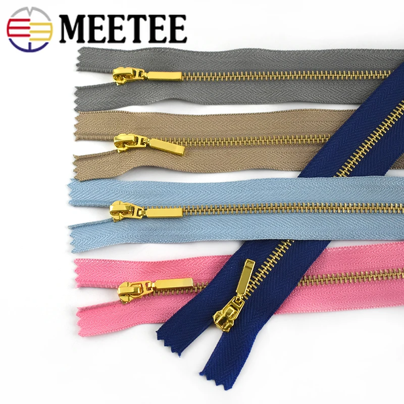 

Металлические молнии Meetee 3 #15 см, 10/20 шт., для сумок, джинсов, карманов