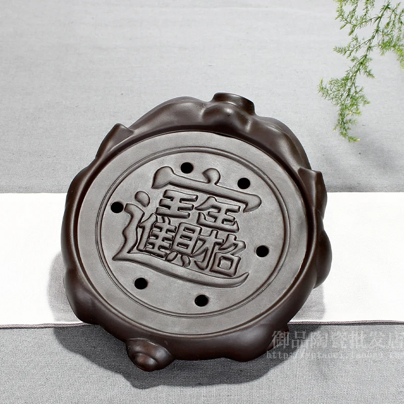 Новый год 1 шт. фиолетовые глиняные чайные лотки для домашних животных талисман