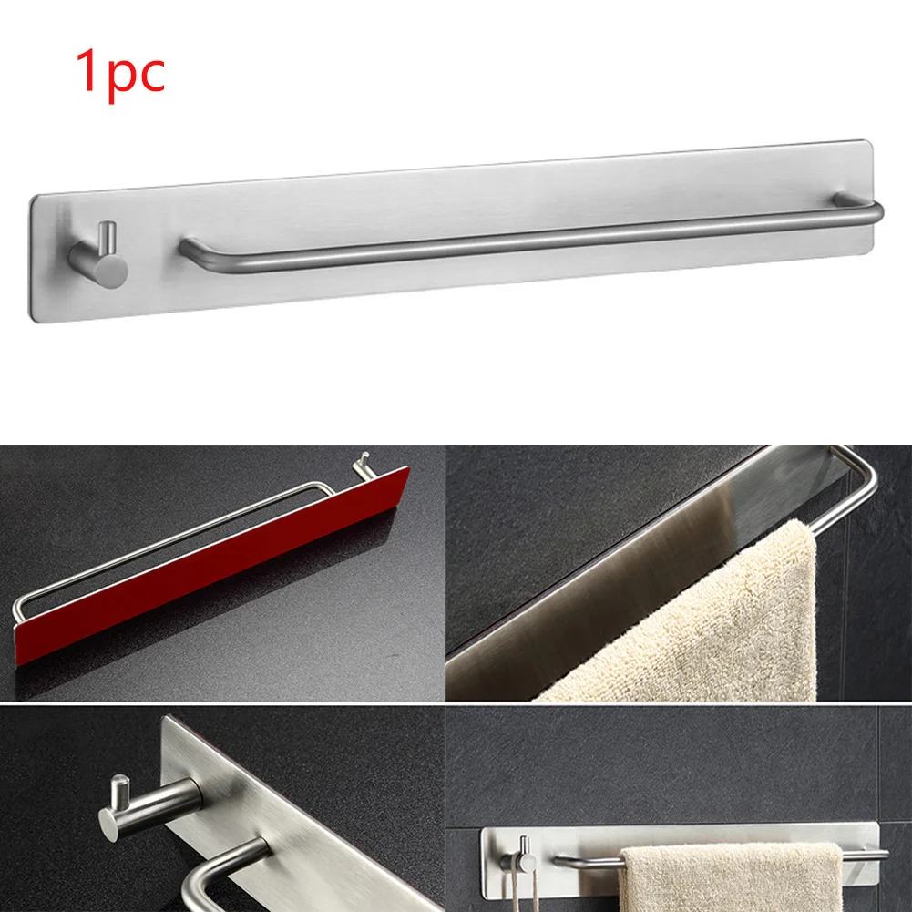 Самоклеящаяся Полка для полотенец из нержавеющей стали ванной комнаты