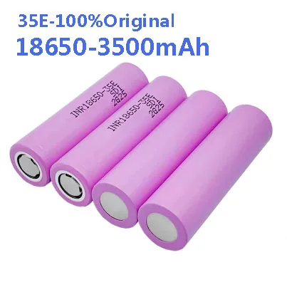 18650 3500mAh 20A высокотоковая литий-ионная аккумуляторная батарея INR18650 35E с возможностью зарядки.