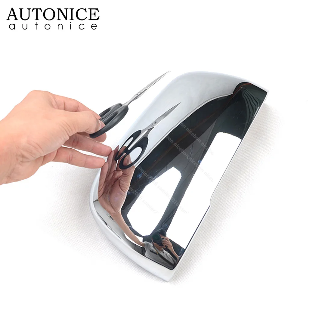 2 шт. хромированная накладка на боковое зеркало заднего вида для Mitsubishi Pajero V93/V97 2007