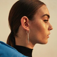 1pair fashion bohemian punk earrings jewelry ethnic style geometric circle shape earrings best gift for women girl e041