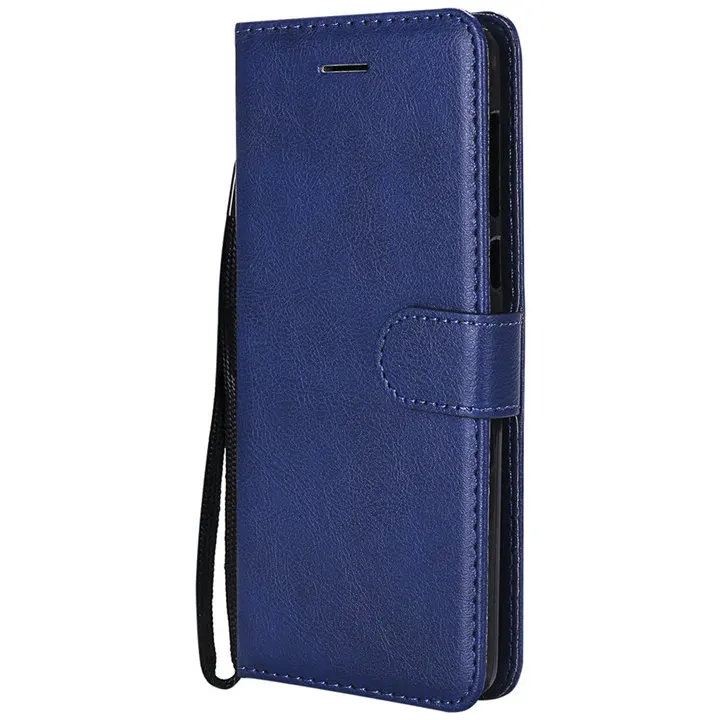 Blue A Простой кожаный чехол для сумки Motorola Moto One G5s G6 Plus G7 power P30 Note кожаная рамка Z3 Z4 Play сплошной цвет Funda E06F - Цвет: Blue A