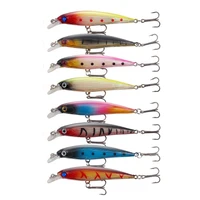 luya bait colorful 3d three reinforced hooks middle and upper layer ring pearl mino hard baits 7 2g9cm outdoor fishing tackle