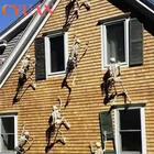 Подвесной светящийся Скелет CYUAN, модель декорации для Хэллоуина, реквизит для вечеринок, ужасов, подвижный череп