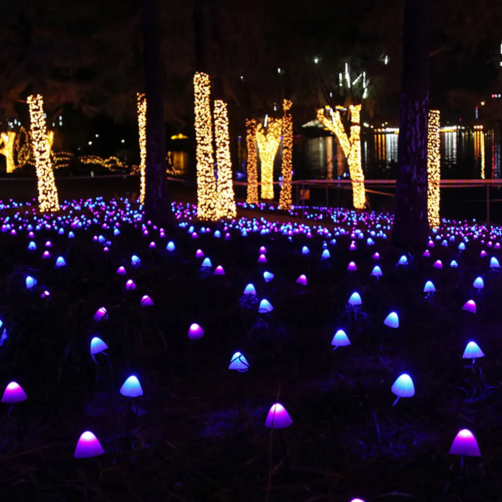 

Solar LED Light Outdoor Mushroom Garden Decoration Lights IP66 Waterproof Garden Garland Furniture Decor Solar Cell Fairy Lights