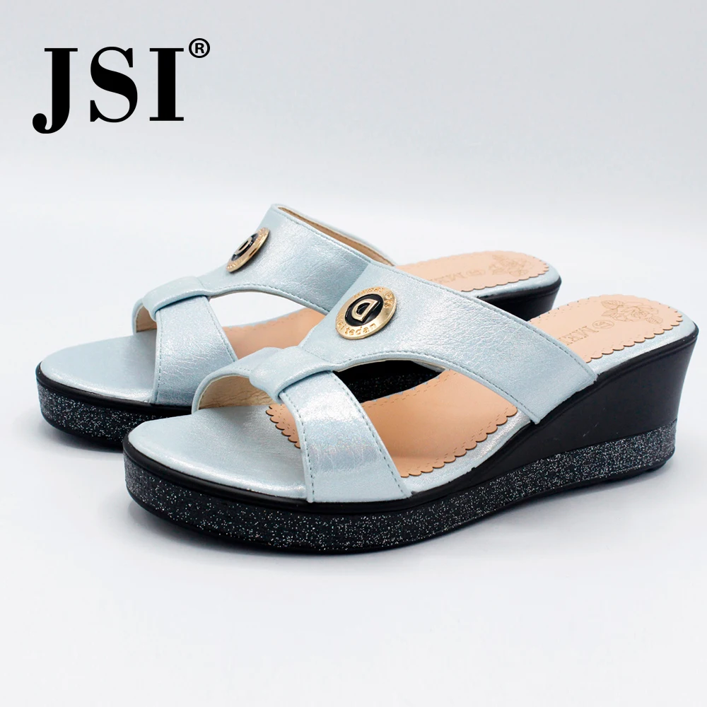 JSI/зарубежные тапочки Женские дышащие сандалии с круглым носком босоножки на