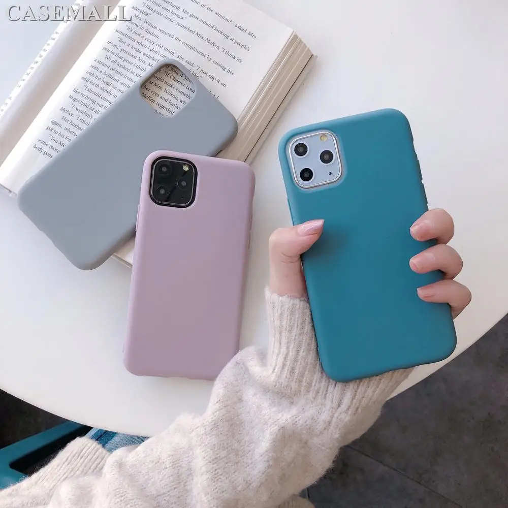 Мягкий силиконовый из ТПУ чехлы для iPhone 11 Pro Max противоударный разных цветов