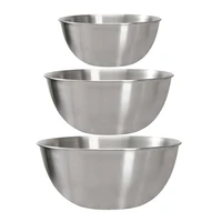 304 stainless steel 3pcs set mixing bowl storage bowl set kitchen salad bowl cooking bowl baking accessories with scale