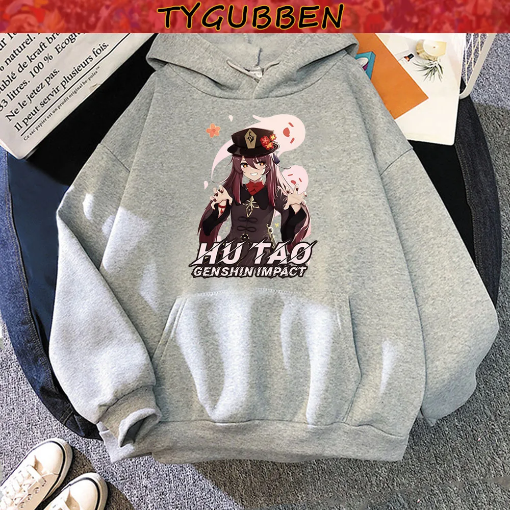 

Genshin Impact Hutao Funny Print Hoodies Women Sweetshirts Long Sleeve Harajuku Streetwear Y2k Hoodie Sweatshirt Pullovers Femme
