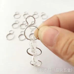 Подвески из нержавеющей стали диаметром 12 мм, металлические крючки, фотолюстры с кристаллами, металлическая деталь для занавески