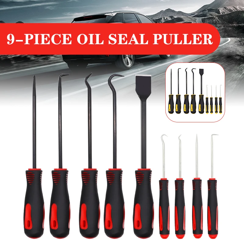 

Набор крючков для ремонта автомобиля, масляное уплотнение, ручной инструмент, 9 шт., набор для очистки воздушного цилиндра, инструменты для о...