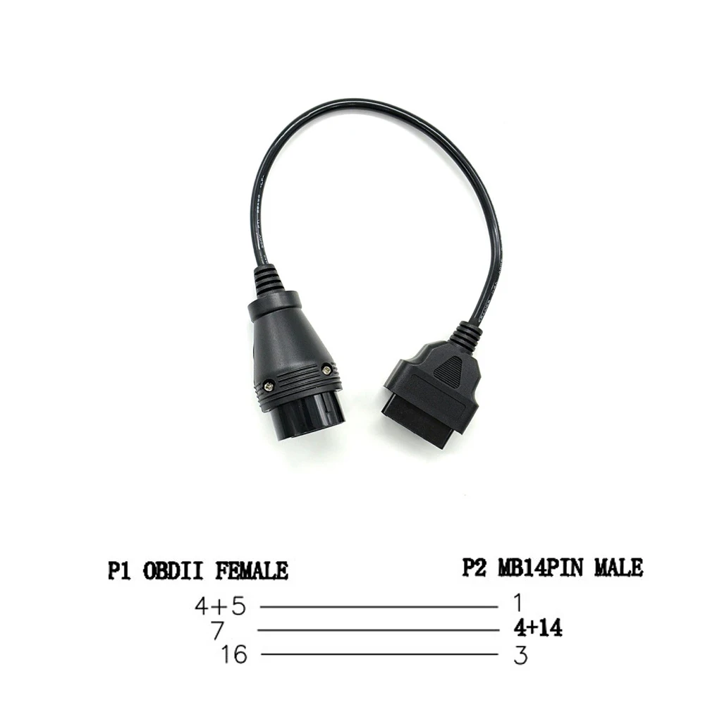 Для Mercedes Benz W212 W202 CLS CLA 14 Pin To 16 кабель спринтер Соединительный адаптер OBD2 сканера