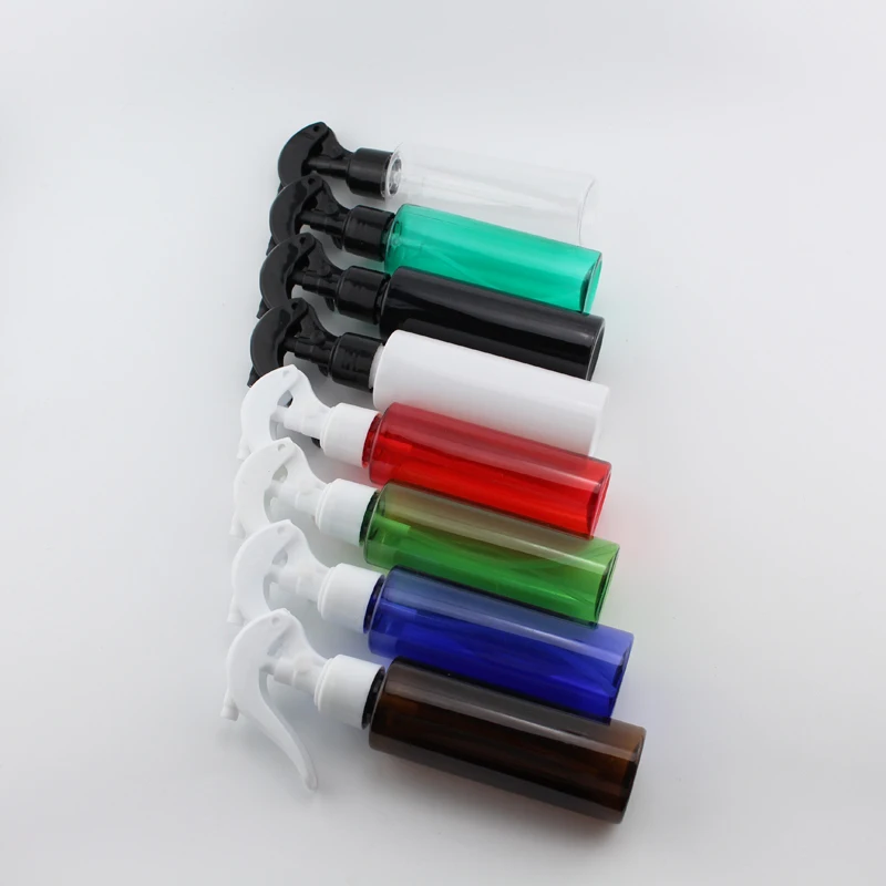 

120ml White Black PET Trigger Sprayer Pump Bottles For Watering House Cleaning Detergent 120cc X 12Pcs Empty Plastic Containers