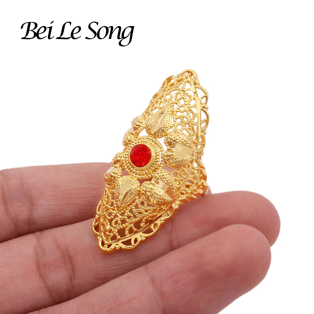 Rings gold color new luxury ring for women girls wedding resizable Women's ring jewelry Dubai African wife gifts jewellery