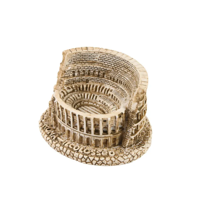 

Roman Colosseum Gymnasium Micro Landscape Resin Crafts Statue Bonsai Embellishment Psychological Sand Table Sand Pet Ornaments