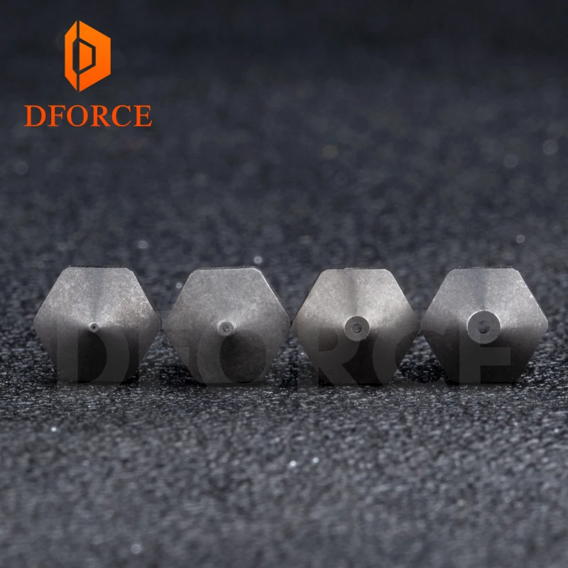 DFORCE закаленная сталь T V6 сопла высокой температуры 3D принтер PEI PEEK углеродное