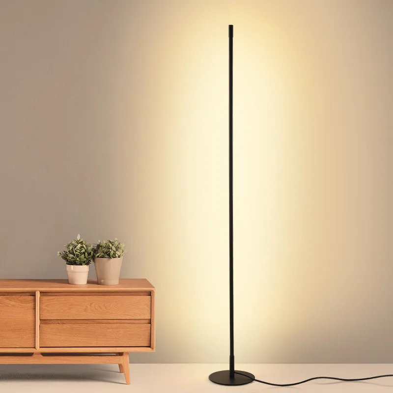 

Modern Cylindrical Long Floor Lamp Minimalist Led Standing Lamp for Living Room Bedroom Light Indoor Decoration Lighting Fixture