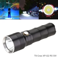 5w t9 450 lumens xp g2 r5 led aluminum alloy light flashlight waterproof ip68 2 meters underwater with 6 modes