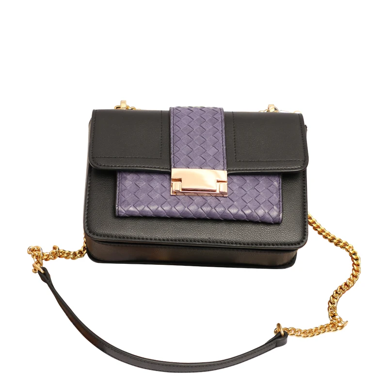 

2020 Woven Emboss Genuine Leather Crossbody Bags For Women Fashion Shoulder Messenger Bag High quality Handbags Lady and purse