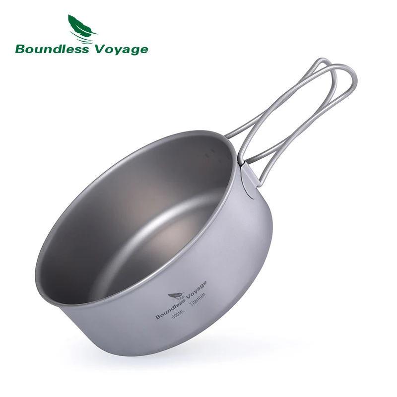 Безграничный Voyage Titanium Pot Pan набор наружный походный котелок для варки пищи с
