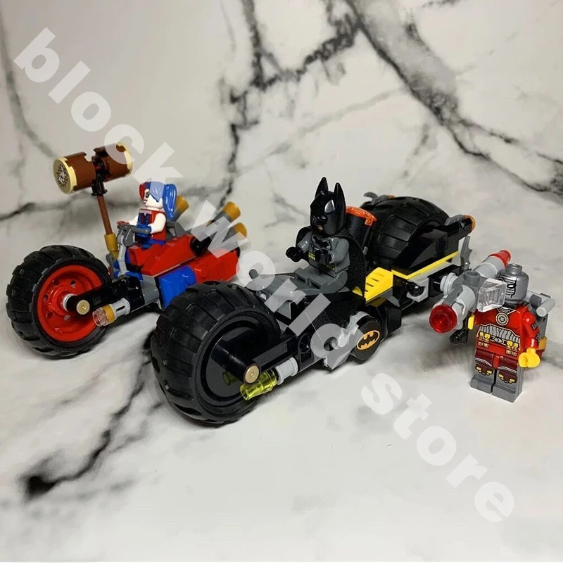 Gothamlys Cyclelys Chased city super herolys 242 шт. конструктор для мотоцикла с Бэтменом совместимый