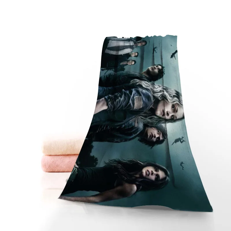 

Custom TV Series The 100 Bath Washcloth Home Textile Travel Hand Face Towel Microfiber Fabric Bathroom Towels Size 35x75cm