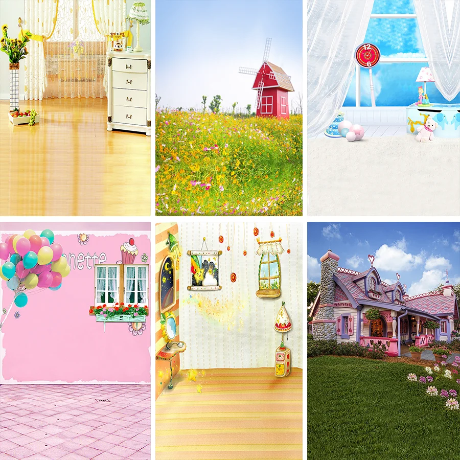 

Nitree мультфильм ветряная мельница ребенок дети новорожденный фотография фон для дня рождения вечерние ринка студия реквизит фон винил