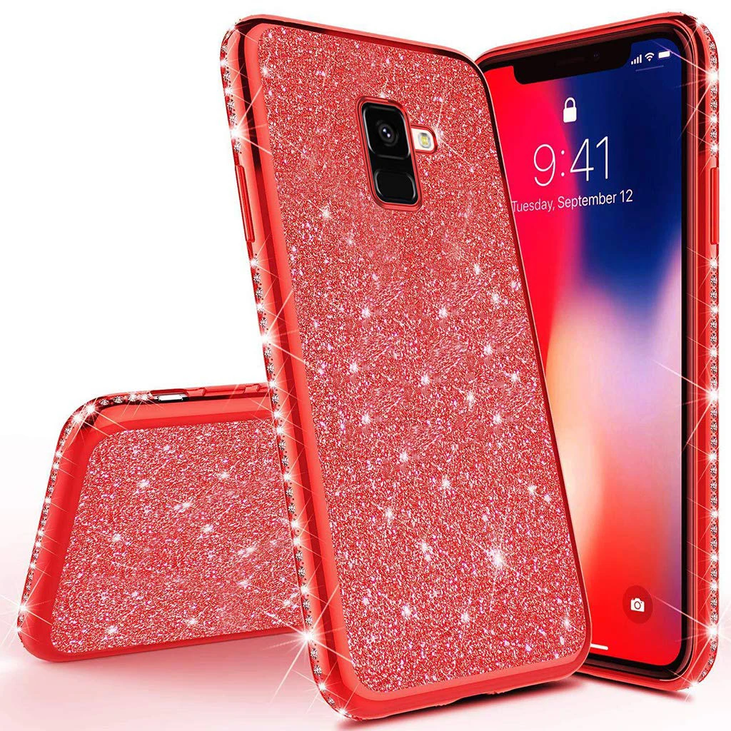 Роскошный блестящий чехол для samsung Galaxy A20e A30 A50 A70 A10e A40 A60 A80 Мягкий силиконовый из