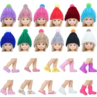 BJDBUS случайные 10 шт. кукольная обувь зимняя одежда вязаная шапка мини сапоги аксессуары для куклы Барби сестры для куклы Келли детская игрушка