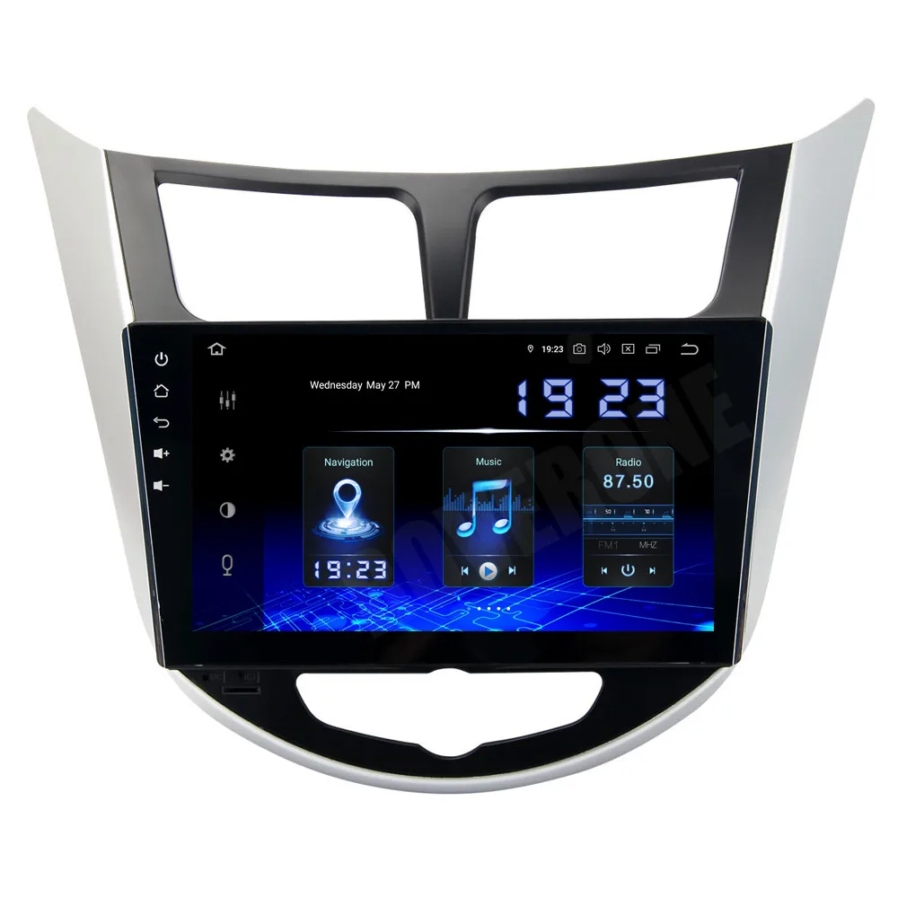RoverOne для Hyundai Solaris Verna Accent I25 Android 10 Авторадио автомобильный GPS Радио стерео