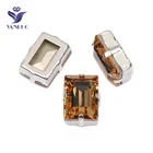 YANRUO 4527, все размеры светильник свет, Колорадо топаз, Ступенчатая резка стекла Стразы, стразы, стразы, точка сзади, DIY, кристалл, Необычные камни, установка