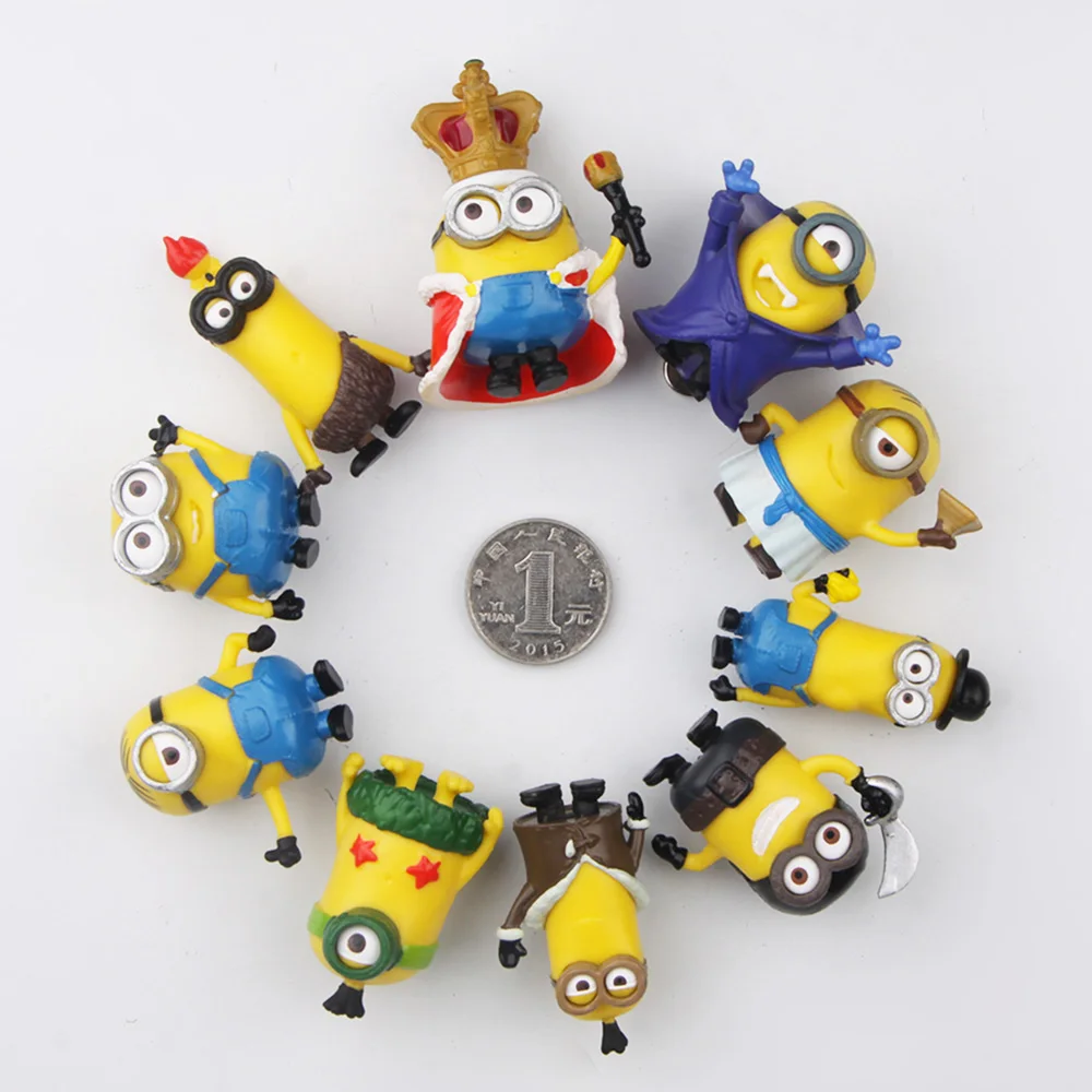 7/10/12 шт Миньоны магниты на холодильник для детей подарок 3D наклейки с милой