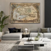 world map canvas painting westeros and essos treasures art posters and prints wall print canvas pictures living room decoration