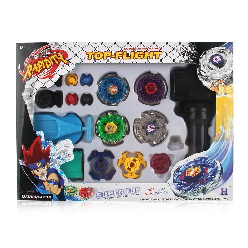 

Набор игрушек Beyblades, металлический Фьюжн-игрушки с лаунчером и двойным лезвием