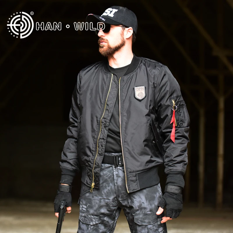Куртка армейская HANWILD тактическая военная уличная летная Бомбер бейсбольная