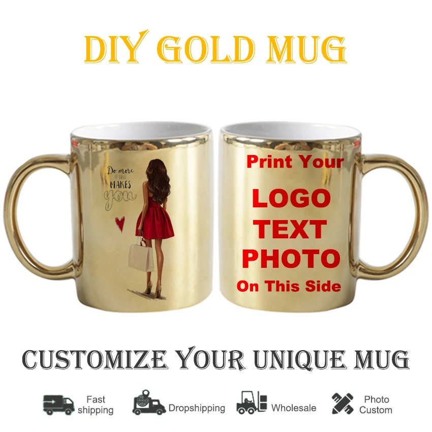 

"Сделай сам" с изображением героев мультфильмов; Красное платье для девочек кружка фото на заказ чашка печати логотипа сделано керамические...