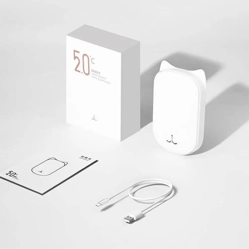 Зимняя практичная USB перезаряжаемая грелка для рук портативный источник питания