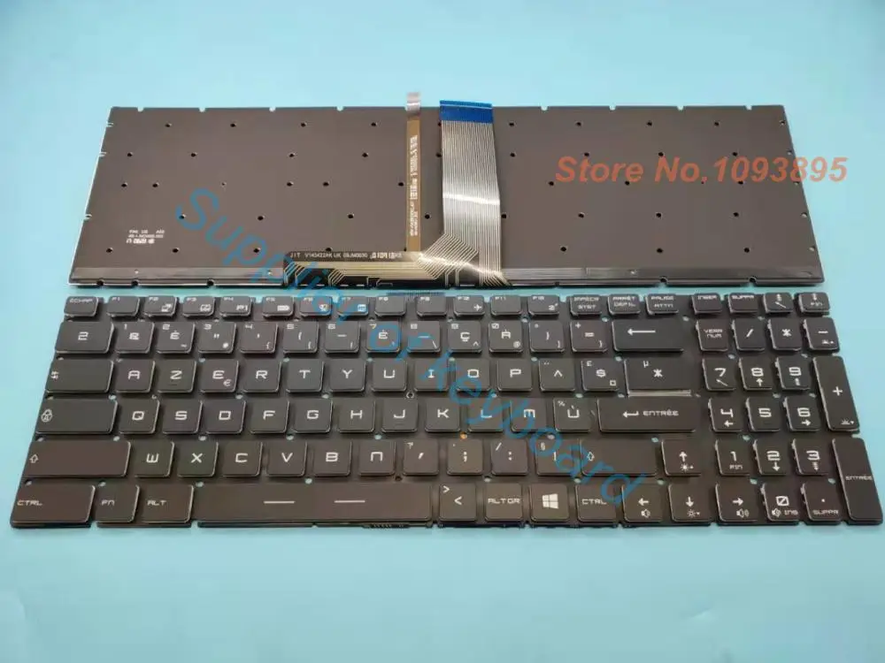 

Новинка для ноутбука MSI GP63 GP73 GF62 GF62VR GF72VR Azerty Французская клавиатура с полноцветной подсветкой кристальная клавиша