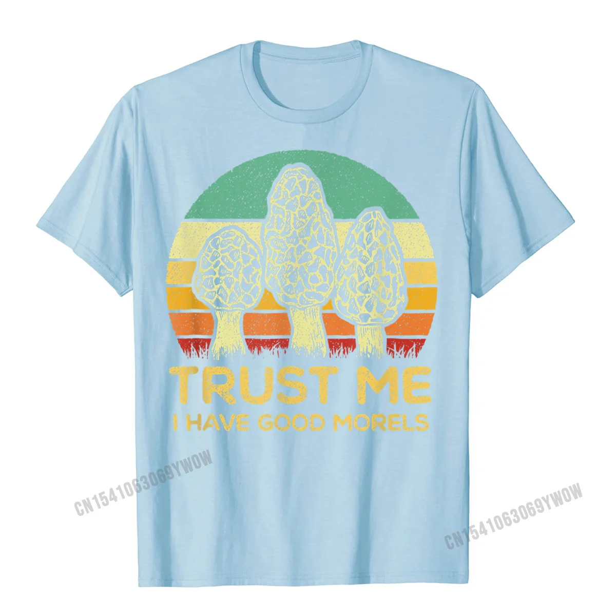 Забавная хлопковая Футболка Morel с изображением грибов забавная футболка