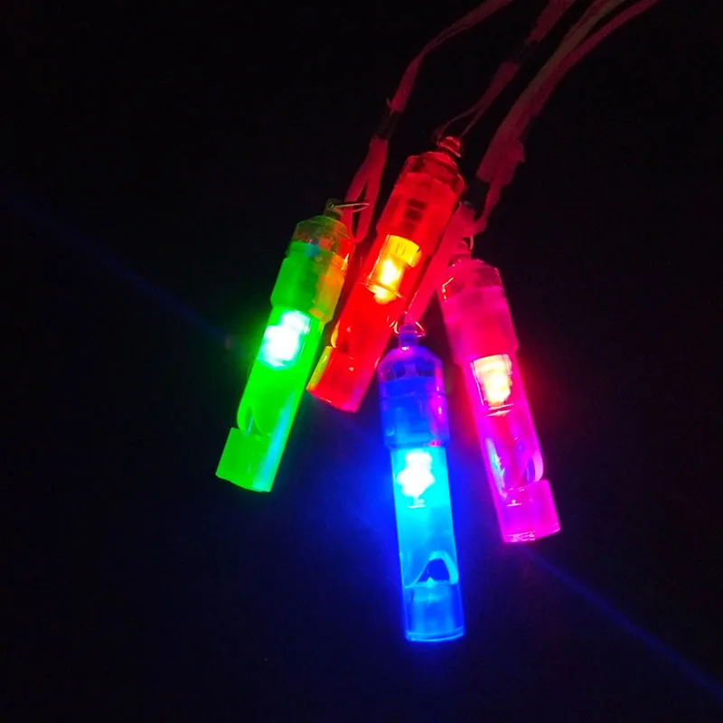 Fashion Limited 50pcs/lot Led Flashing Toys Light-up Whistle Suit For Children Or Adults Party Festival Decoration Supplies | Дом и сад