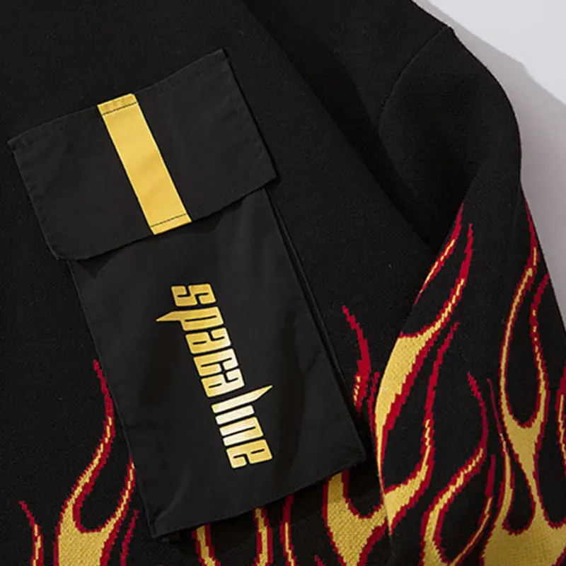 2019 осенний повседневный мужской свитер с круглым вырезом пуловер трикотажная