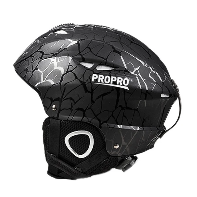 Propro черный детский взрослый Сноуборд Лыжный шлем шпон скейтборд лыжный шлем Спорт на открытом воздухе дышащий ветрозащитный Теплый H